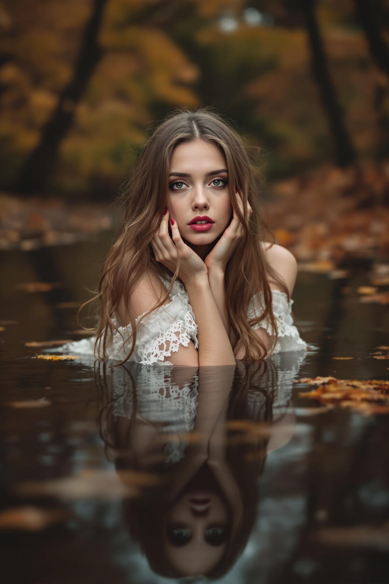 rosi写真 - 秋水伊人 - 长发唯美写真摄影作品